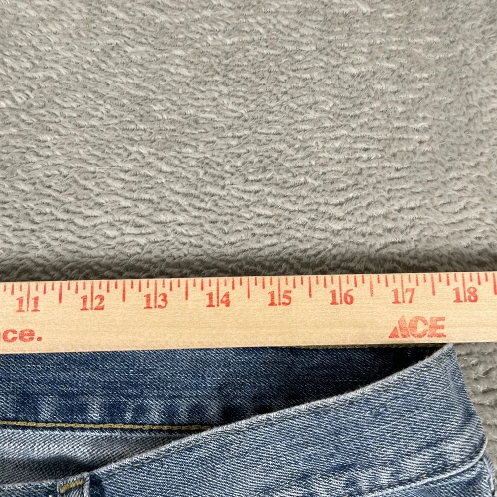 Levis 505 Jeans Mens 36x32 Blue Regular Fit Straight‎ Leg Denim
